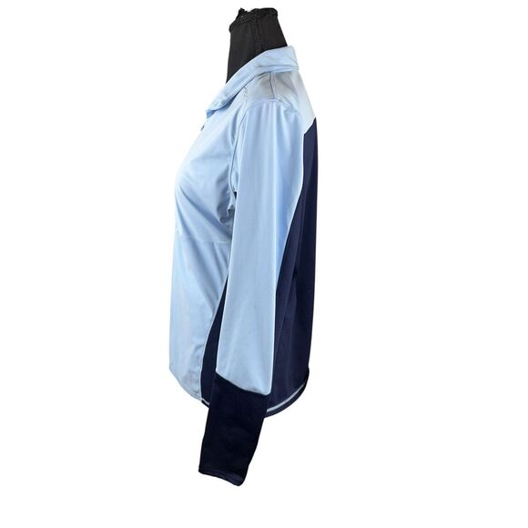 Brooks woman’s blue medium Dash half zip long sleeve running reflective shirt - Picture 3 of 5